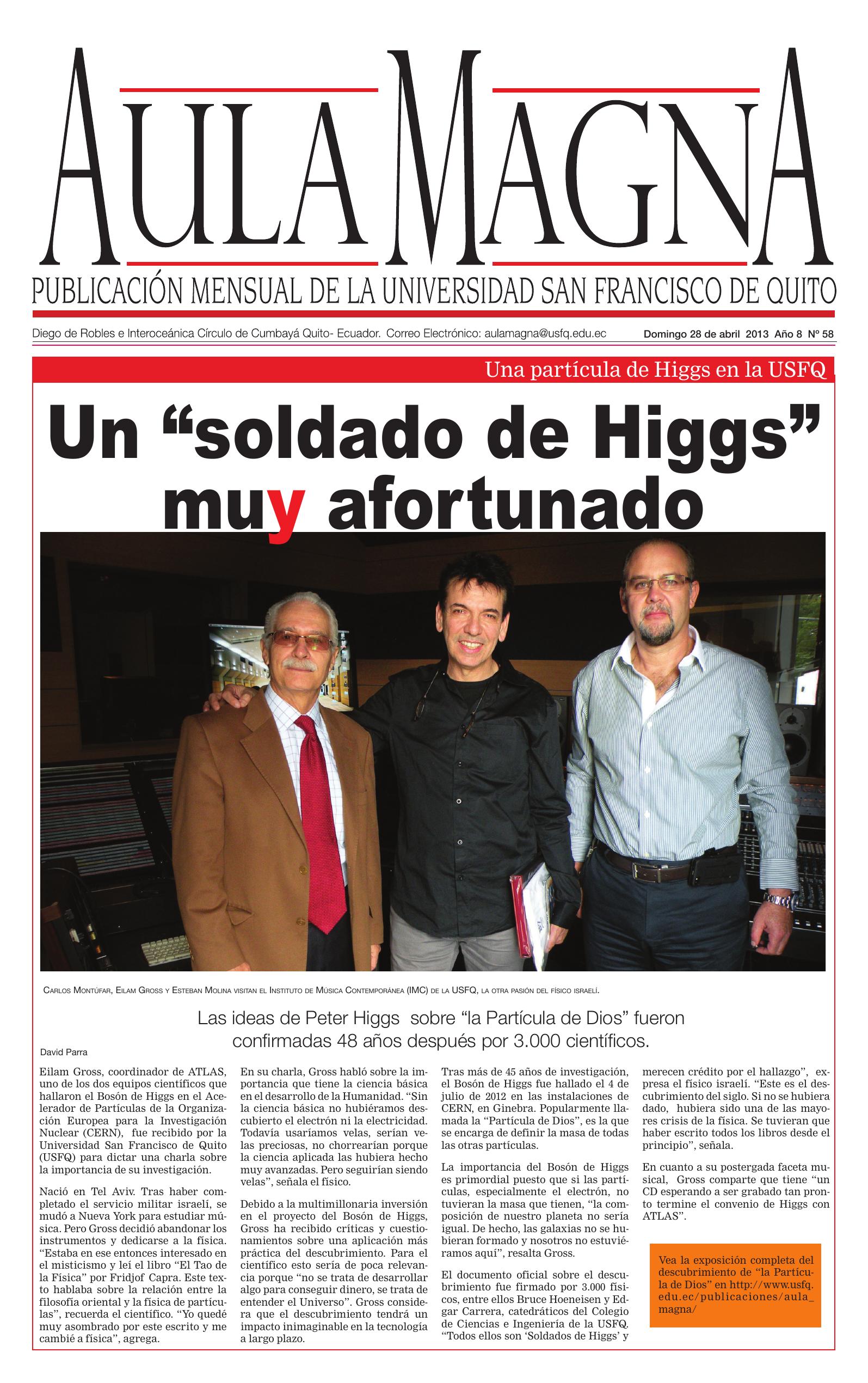 Aula Magna article cover page